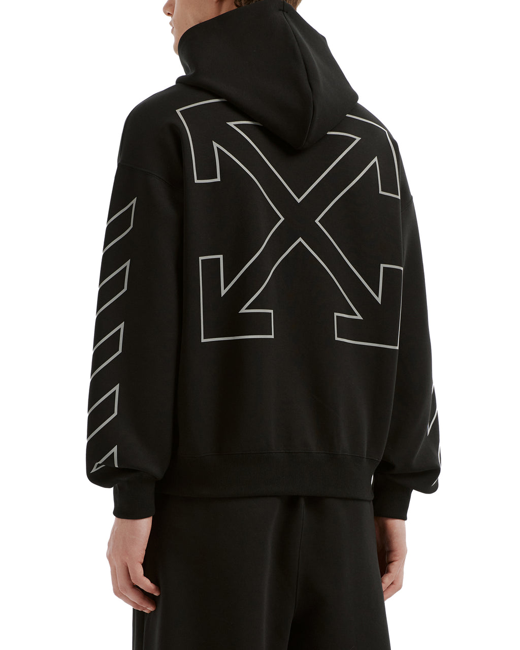 Arrow back logo hoodie