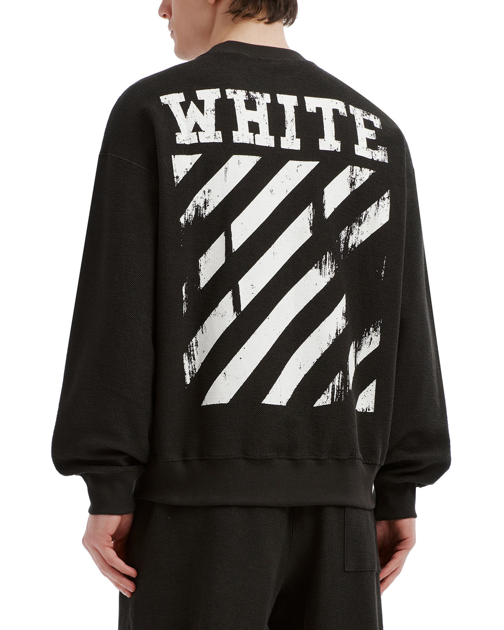 Diagonal stripes sweatshirt