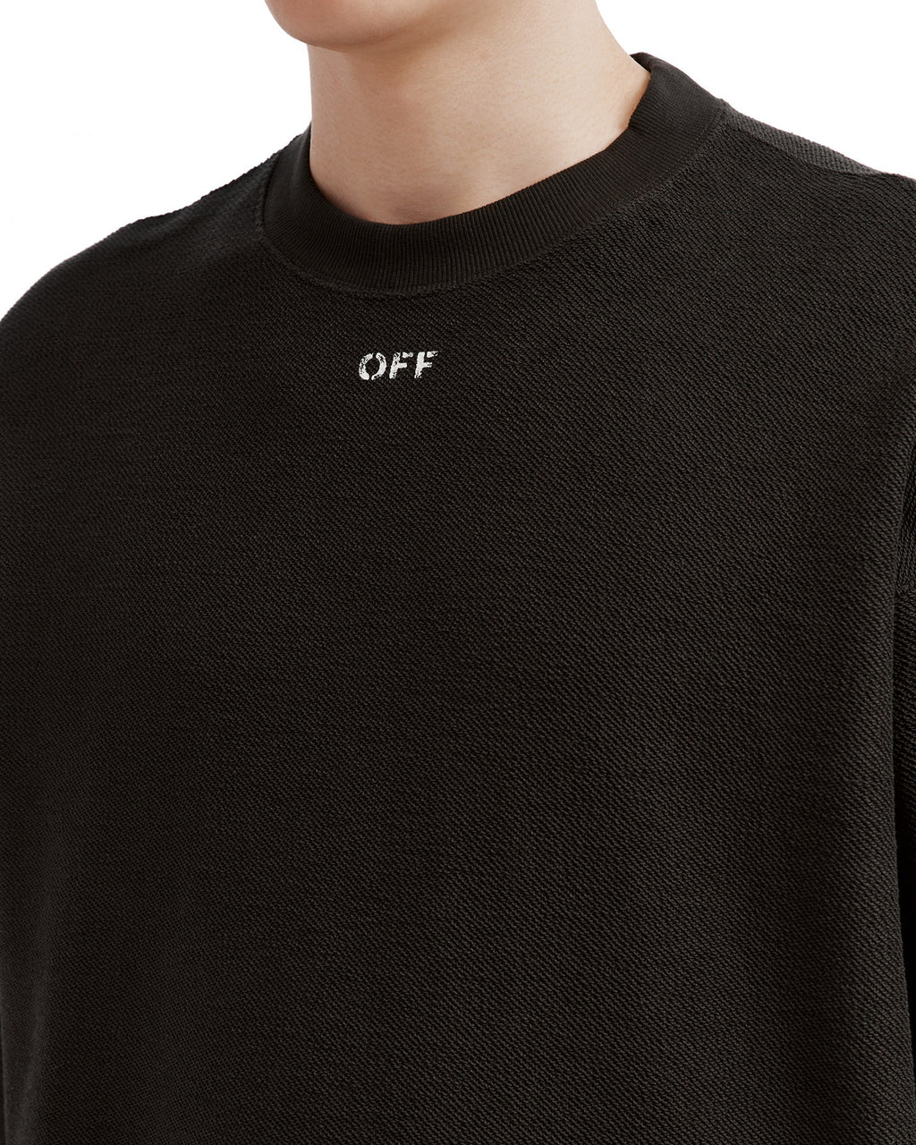 Diagonal stripes sweatshirt