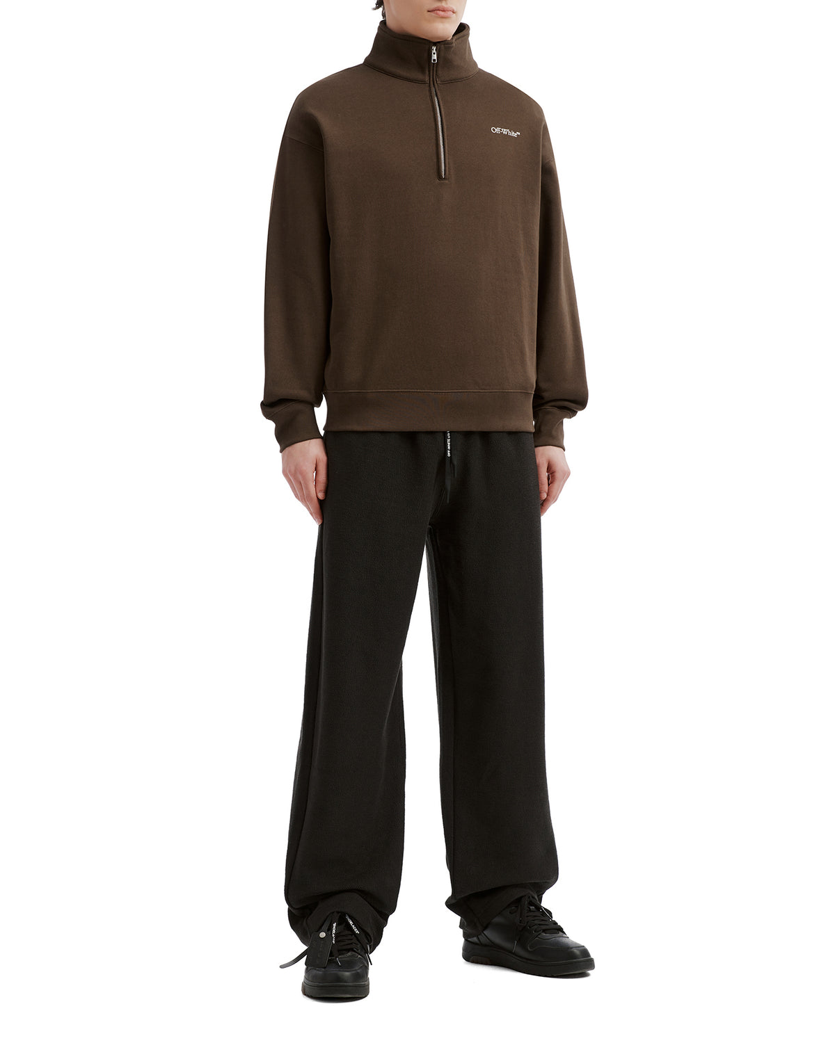 Zip-neck sweatshirt