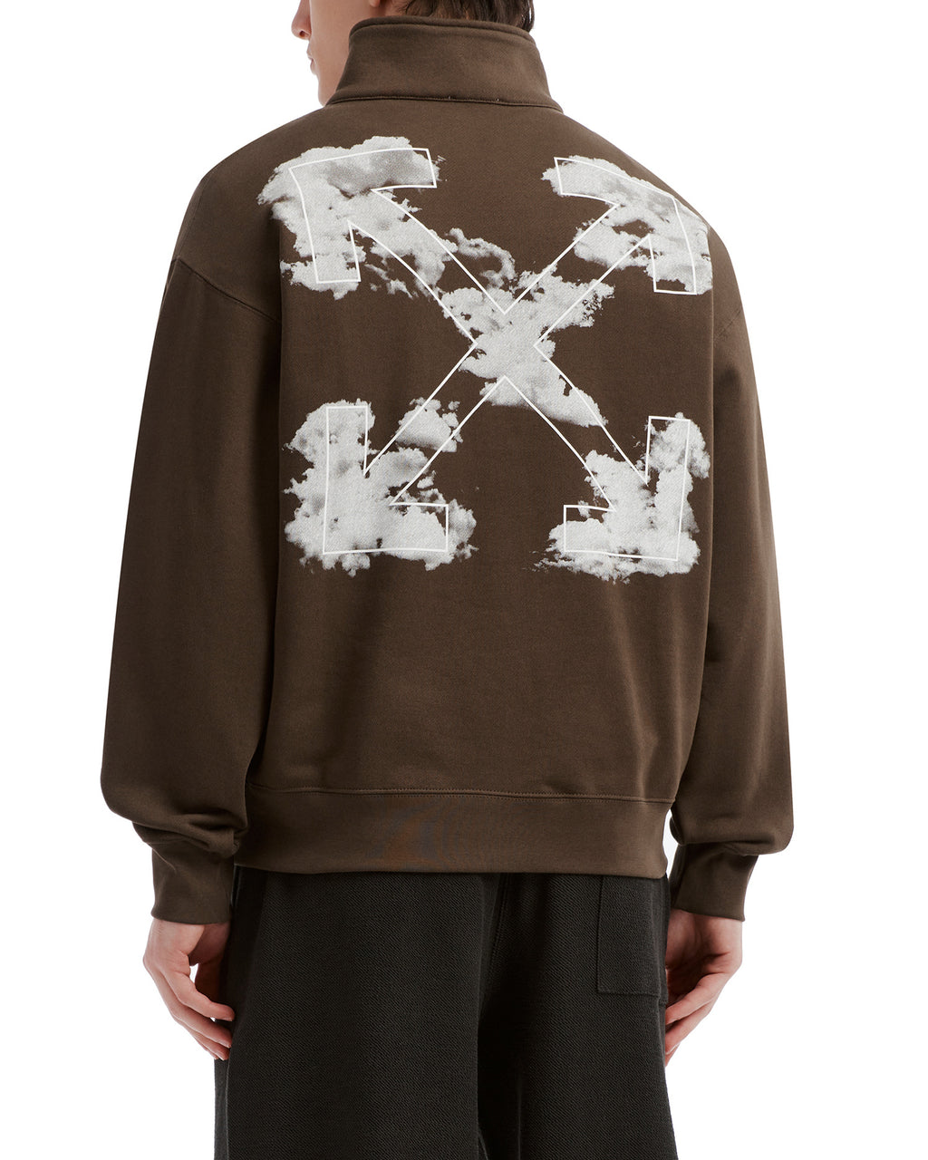 Zip-neck sweatshirt