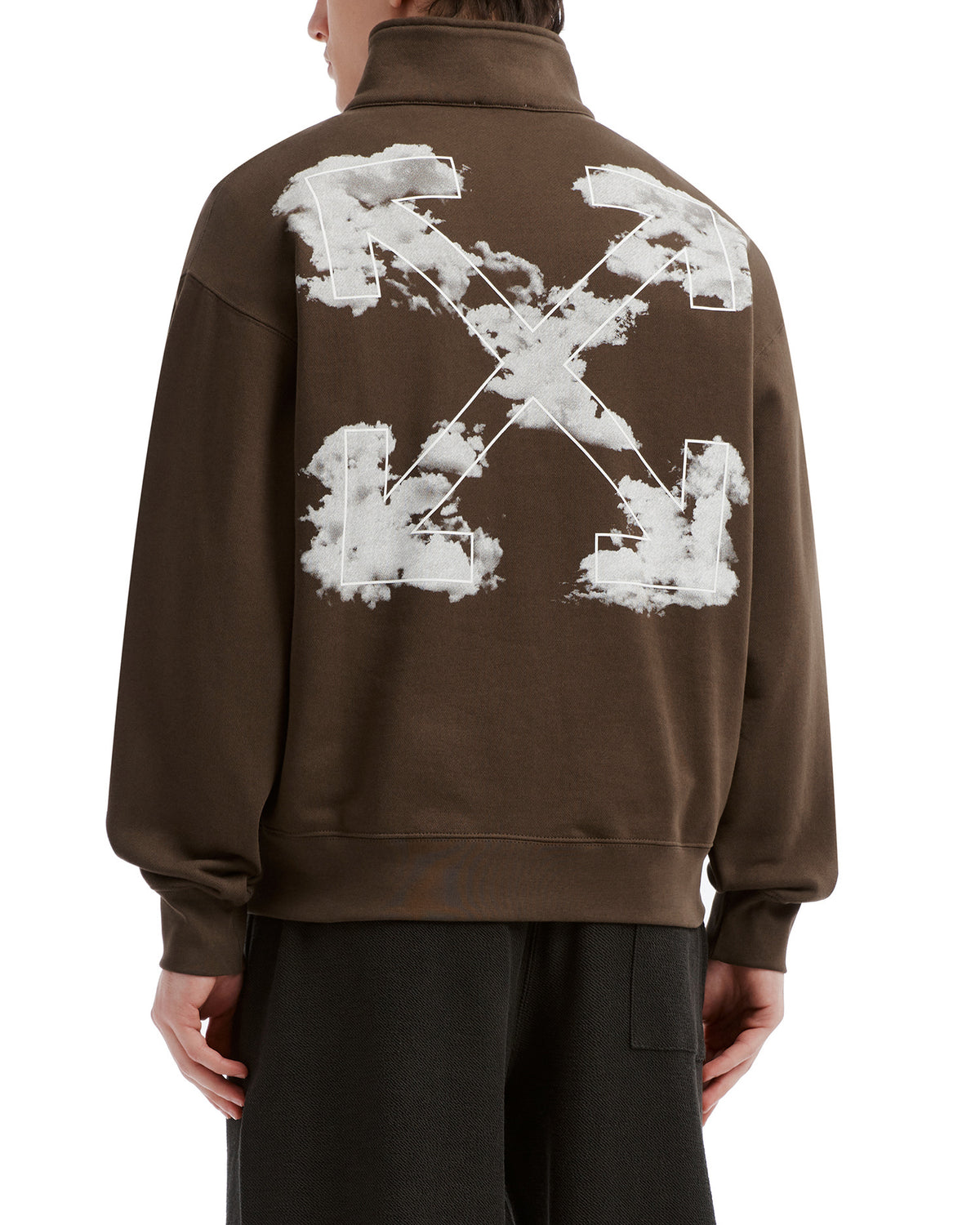 Zip-neck sweatshirt