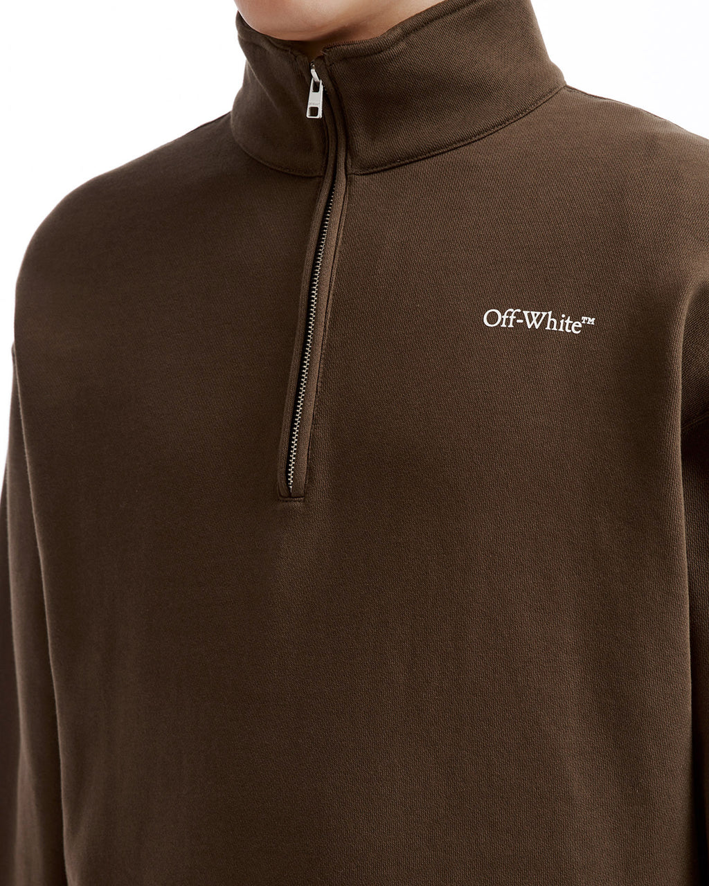 Zip-neck sweatshirt