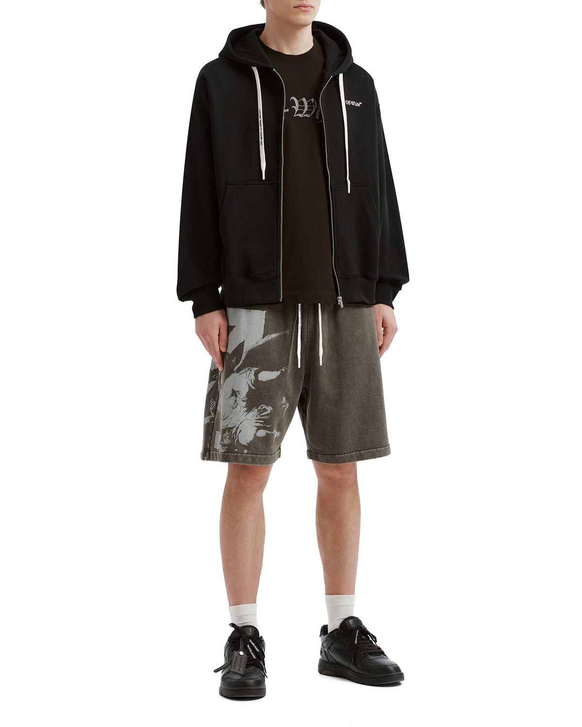 Tape arrow back hoodie