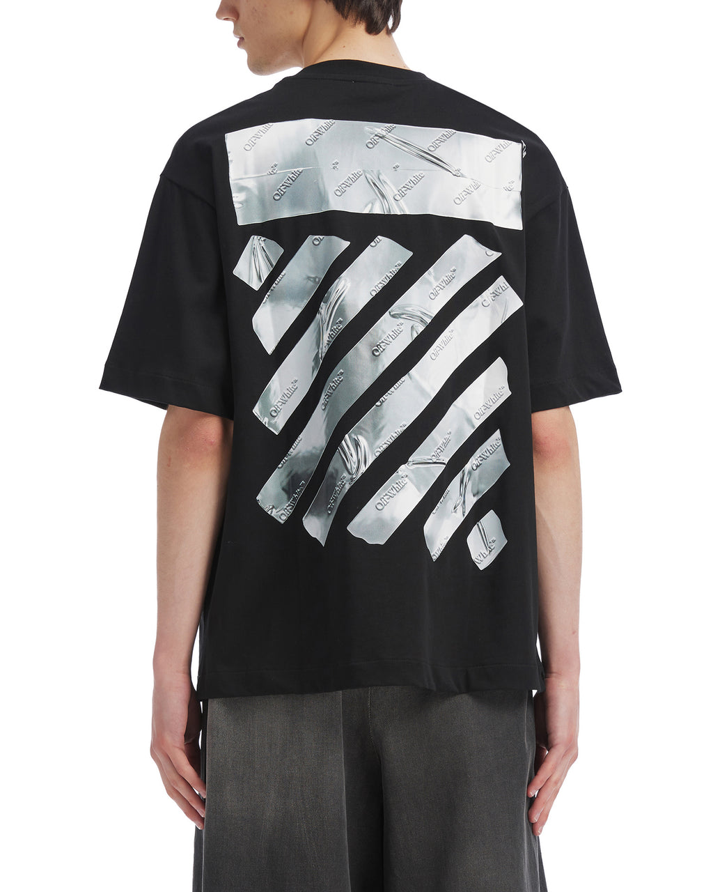 Tape graphic boxy tee