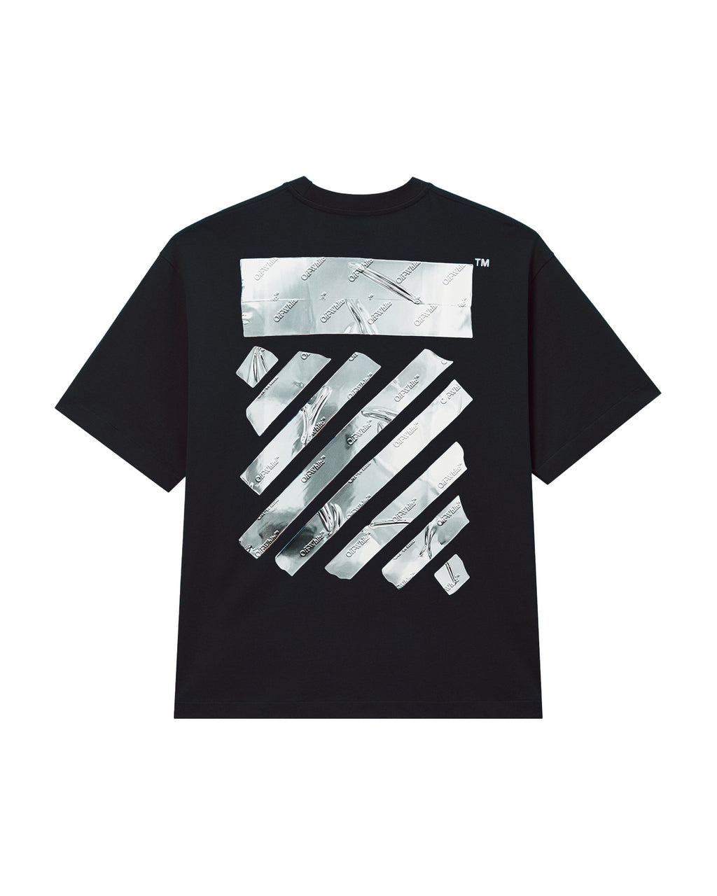 Tape graphic boxy tee