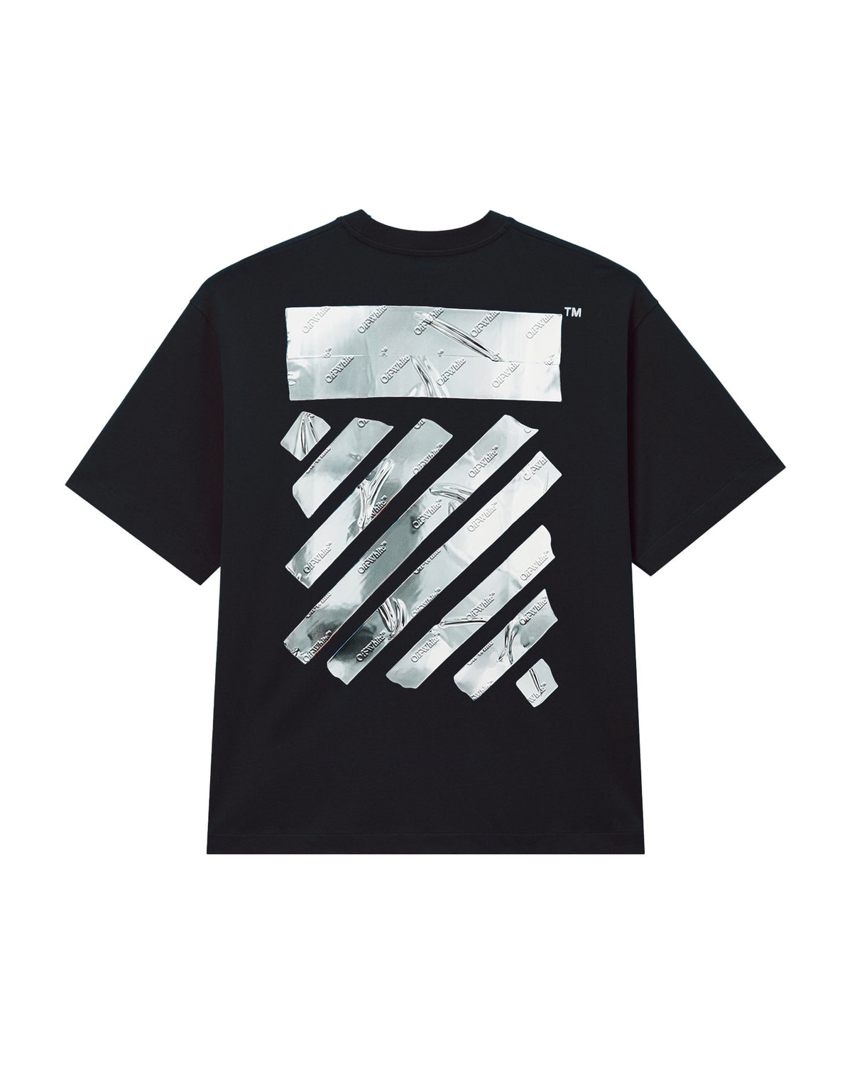 Tape graphic boxy tee