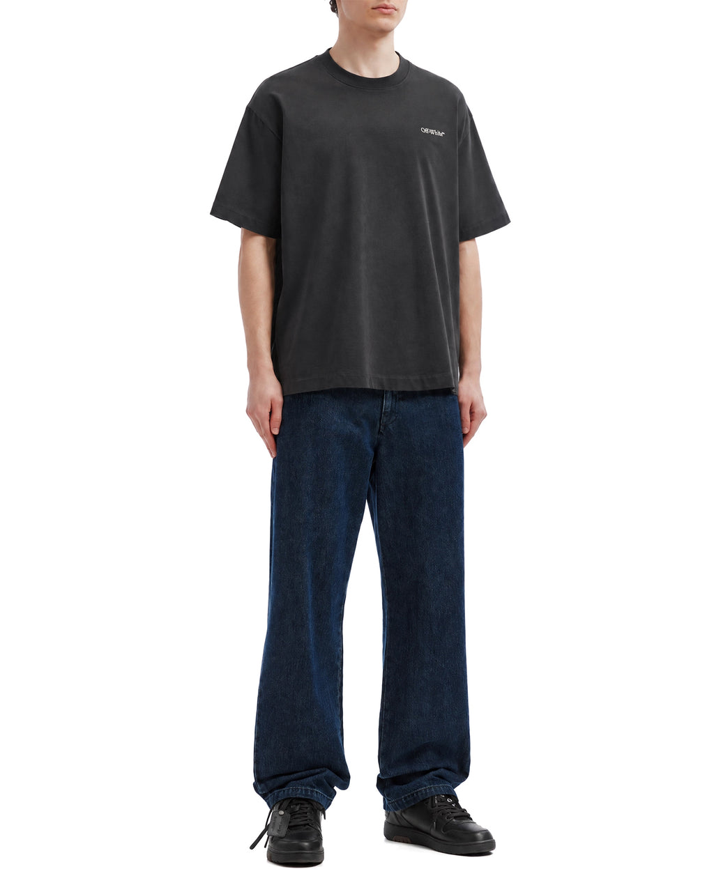 Boxy fit crew neck tee
