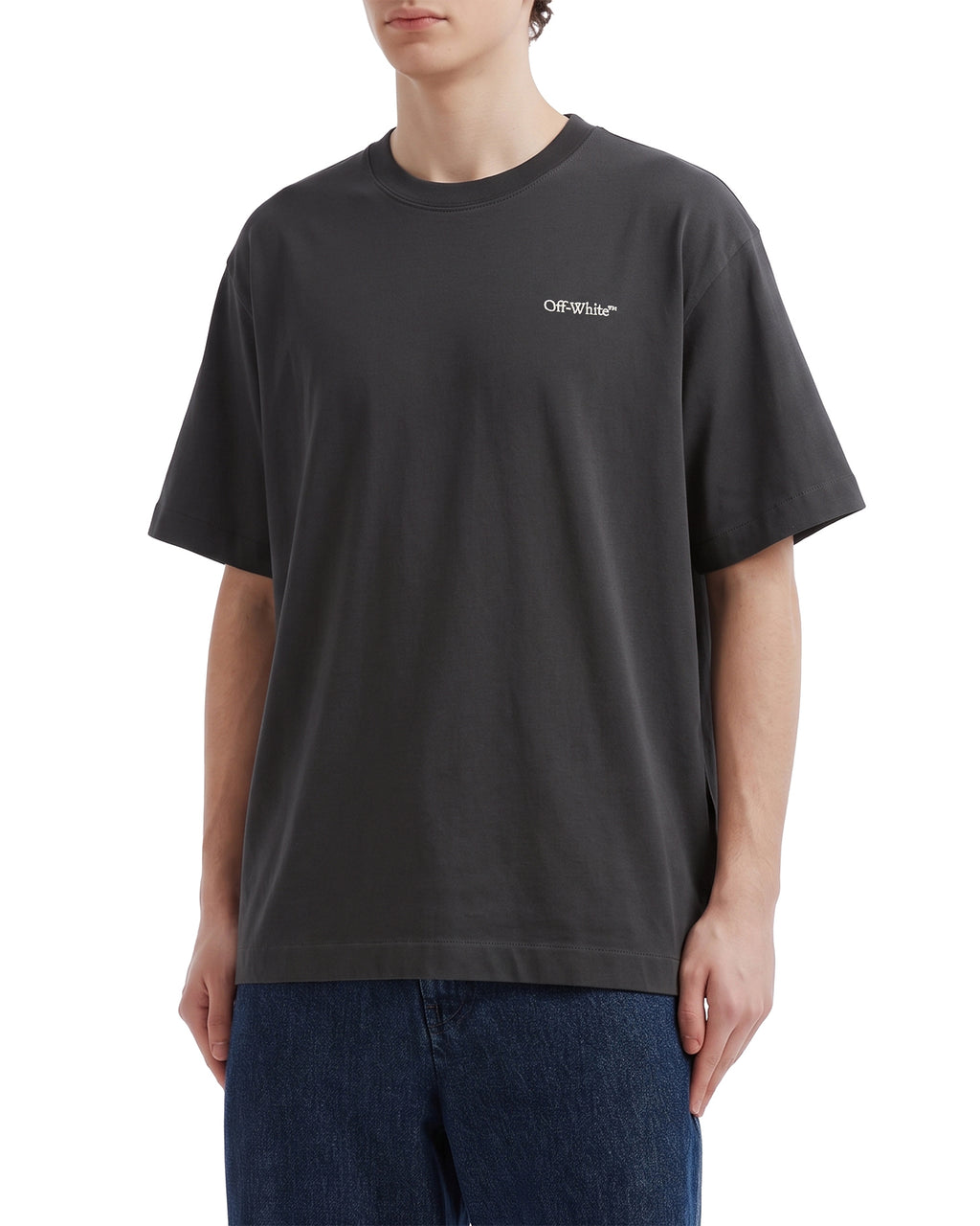 Boxy fit crew neck tee