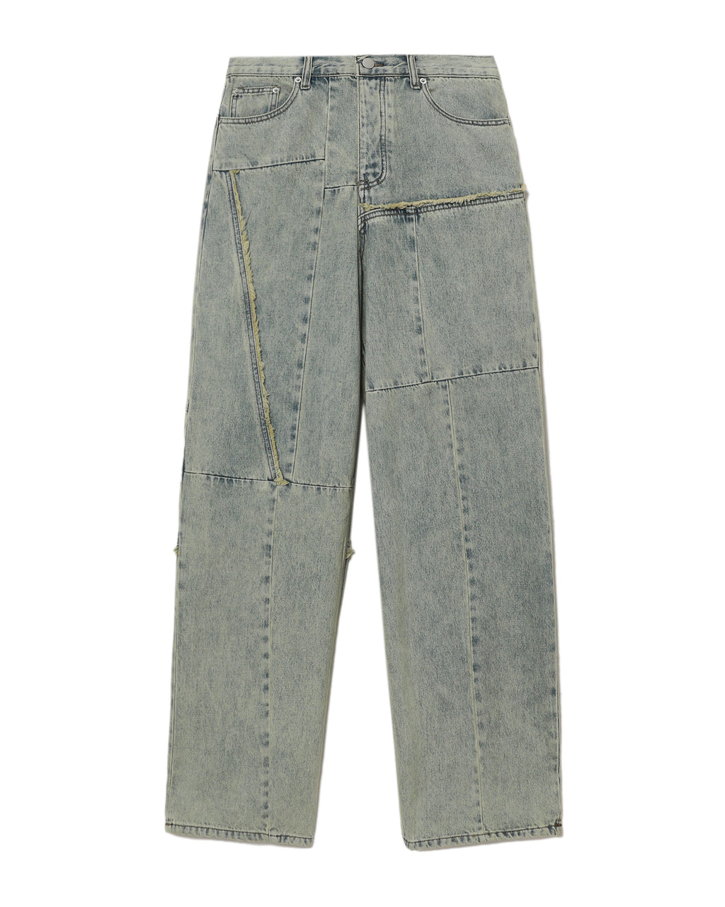 Patchwork baggy jeans
