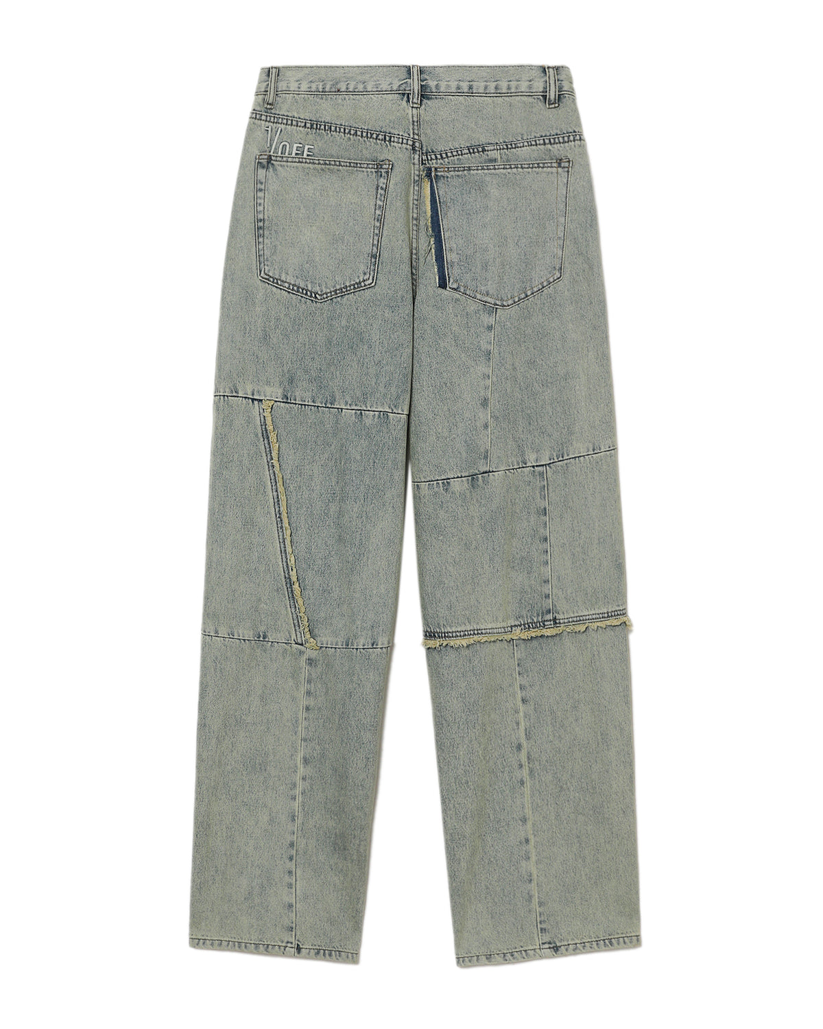 Patchwork baggy jeans