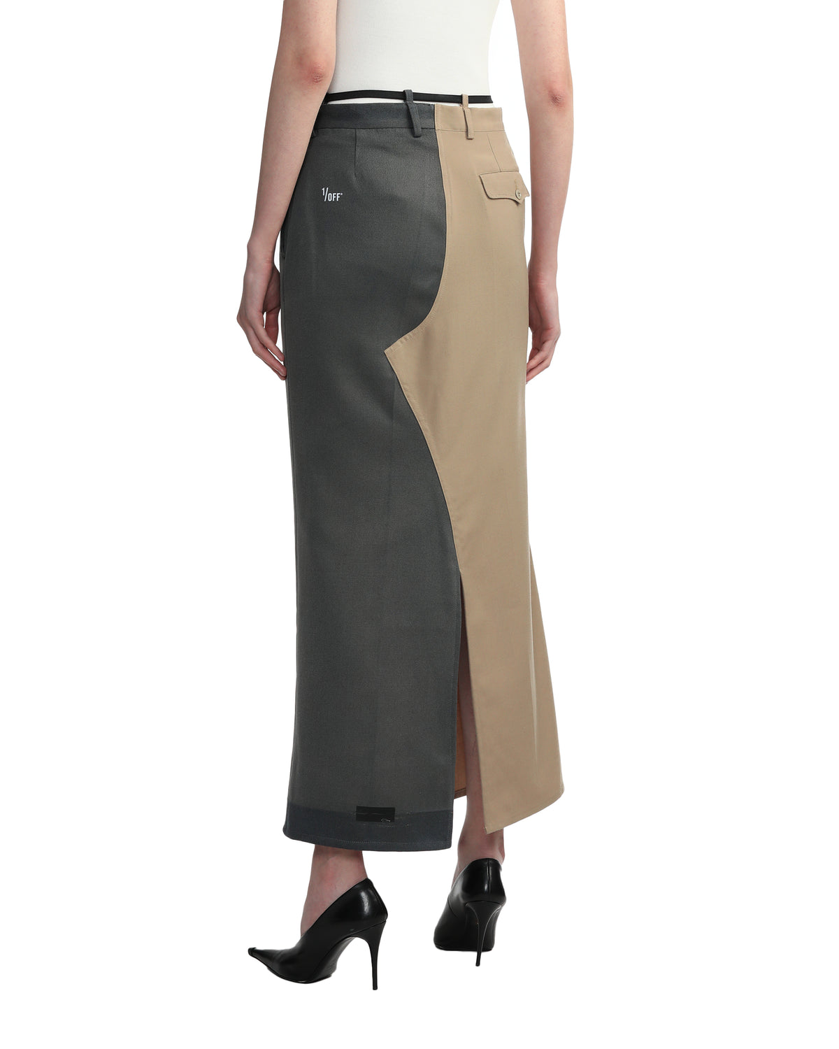 Split long skirt