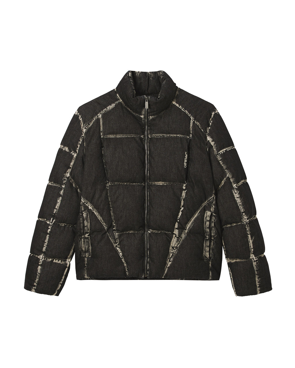 Stand collar puffer jacket
