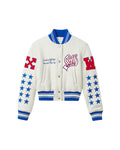 Varsity bomber jacket