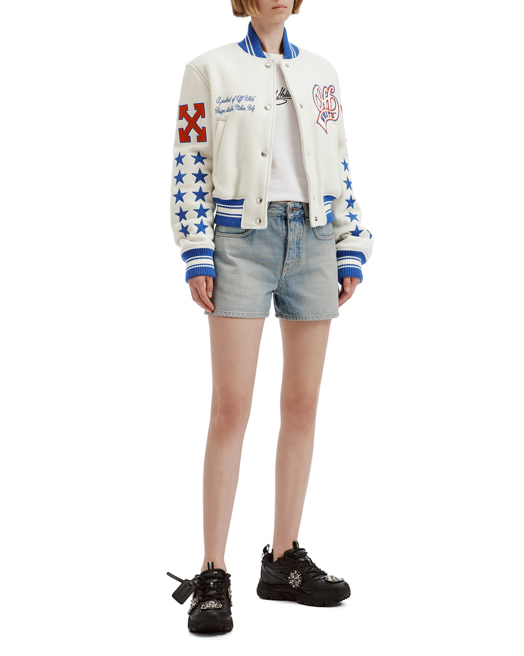 Varsity bomber jacket