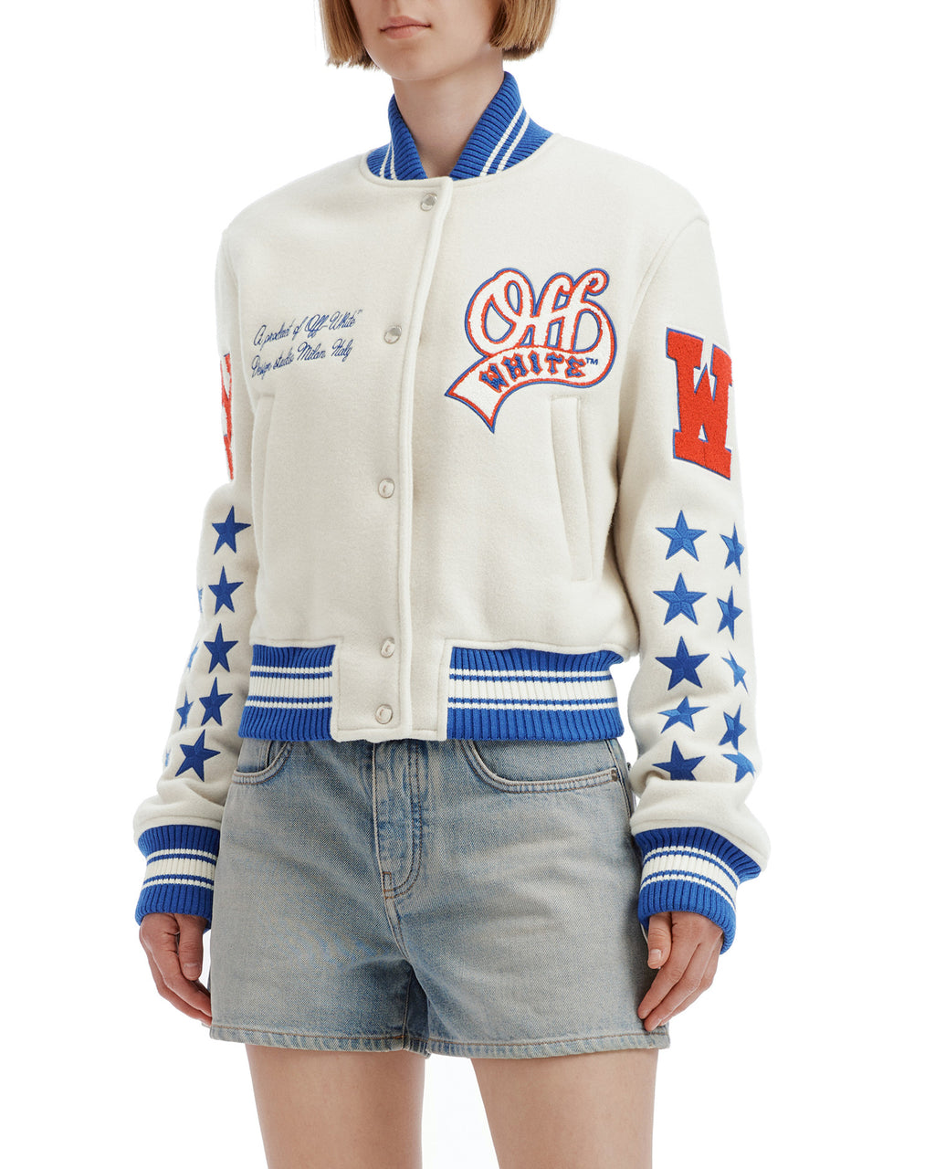Varsity bomber jacket