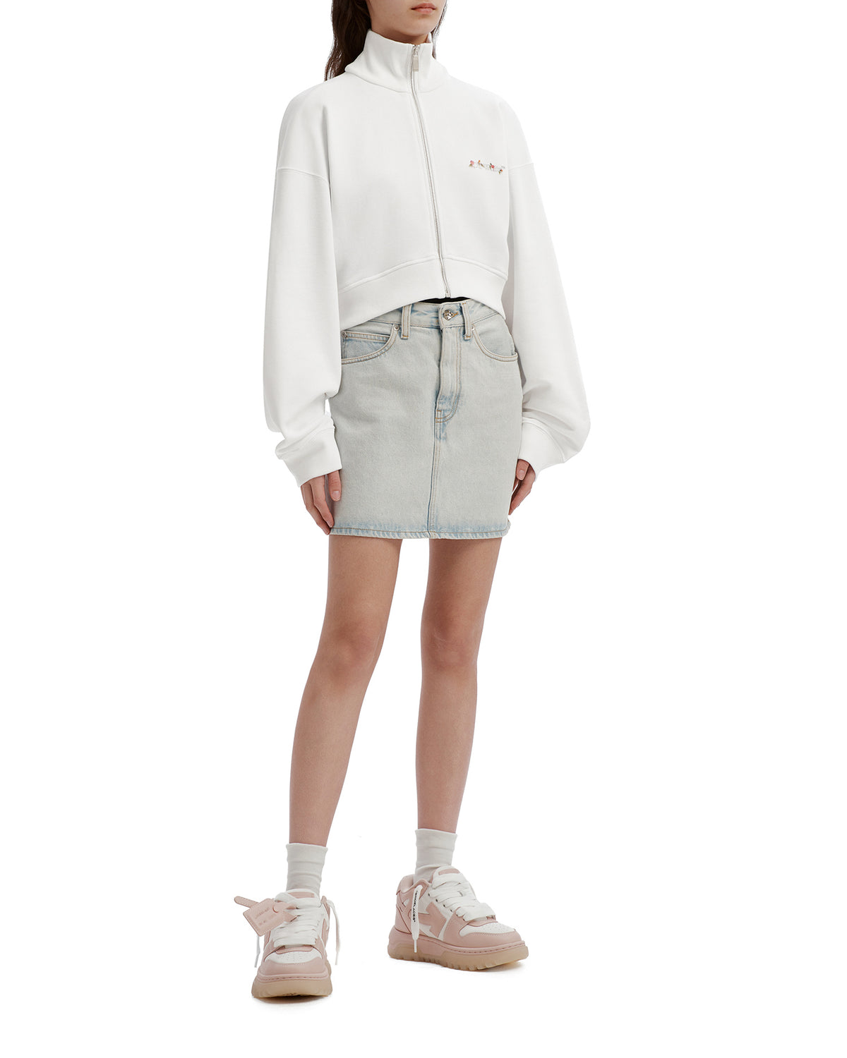 Cropped zip jacket