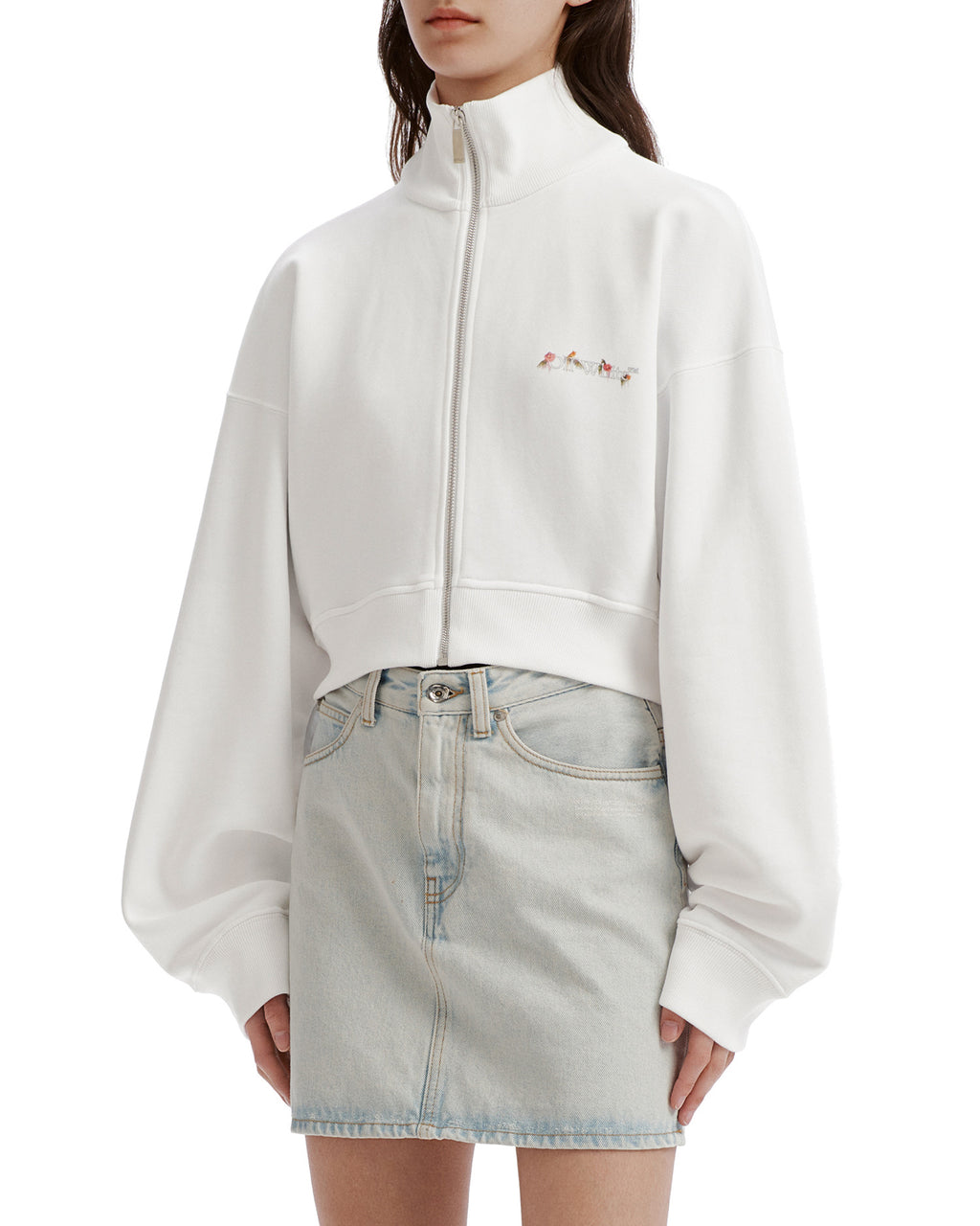 Cropped zip jacket