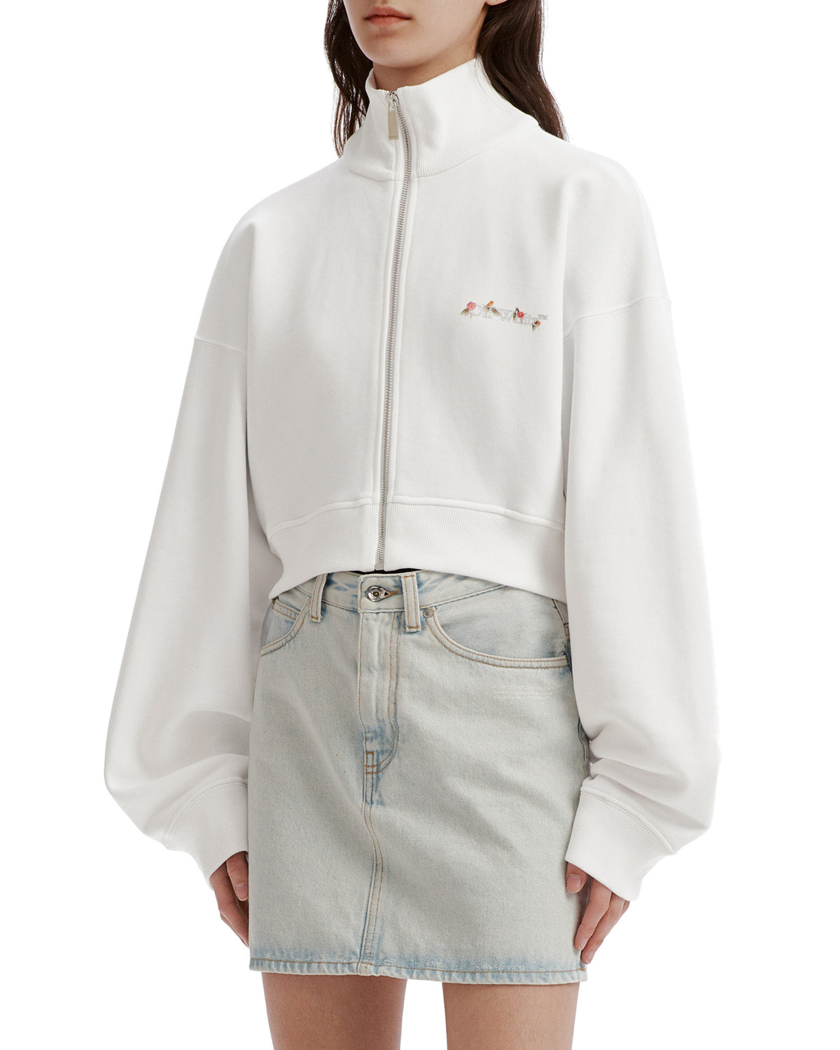 Cropped zip jacket