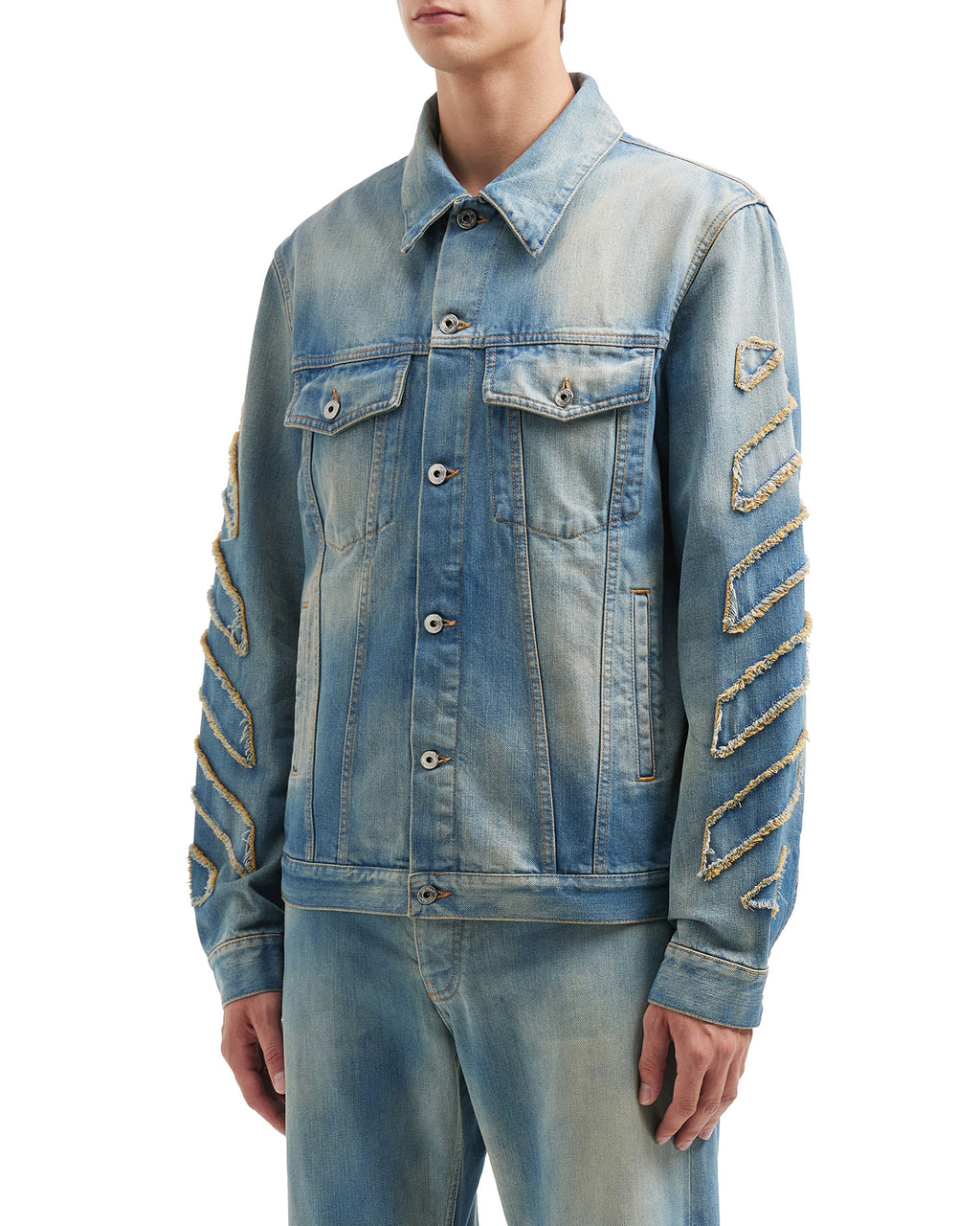 Embroidered denim jacket