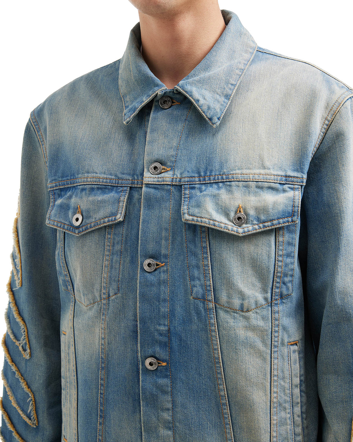 Embroidered denim jacket