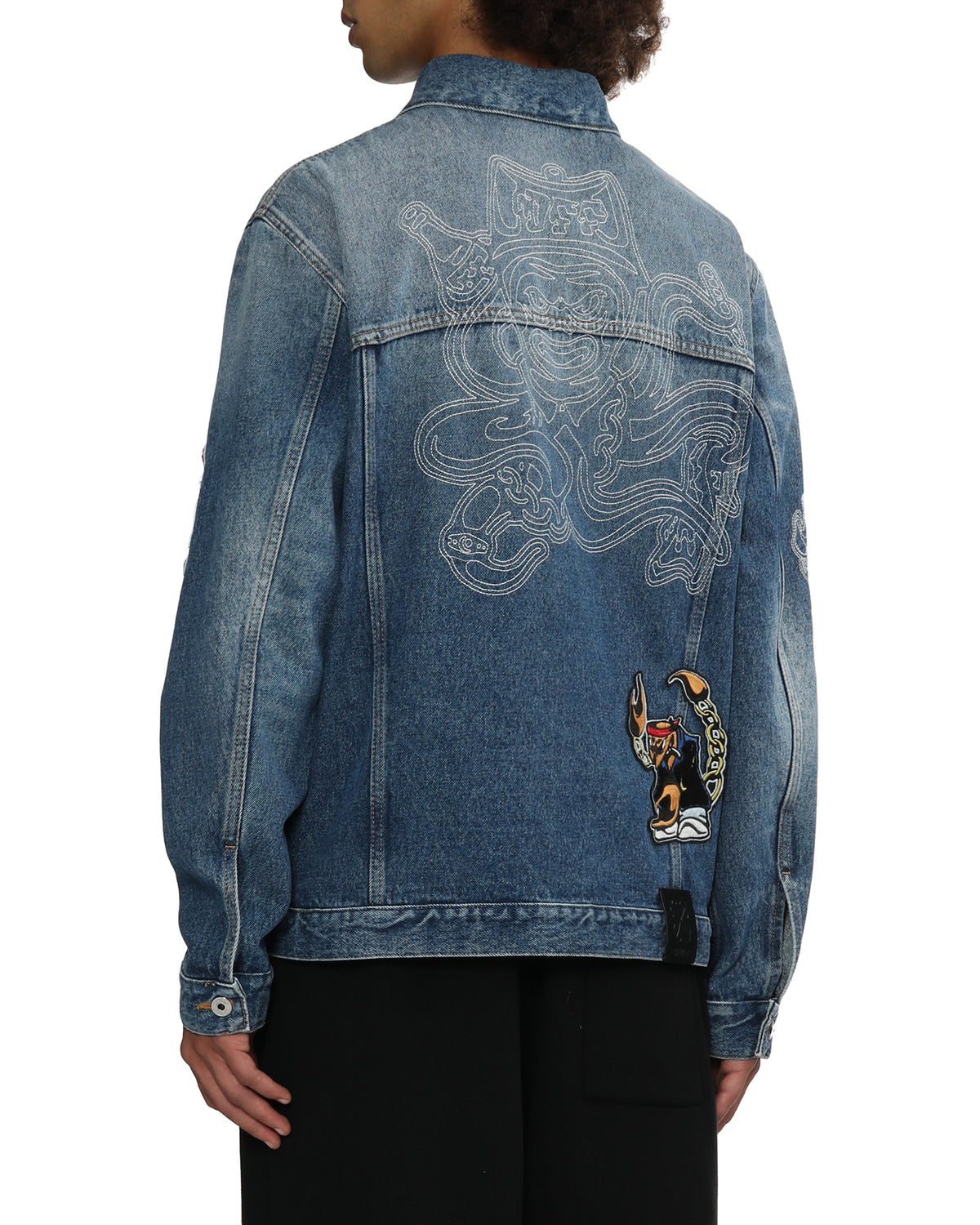 Patch denim jacket