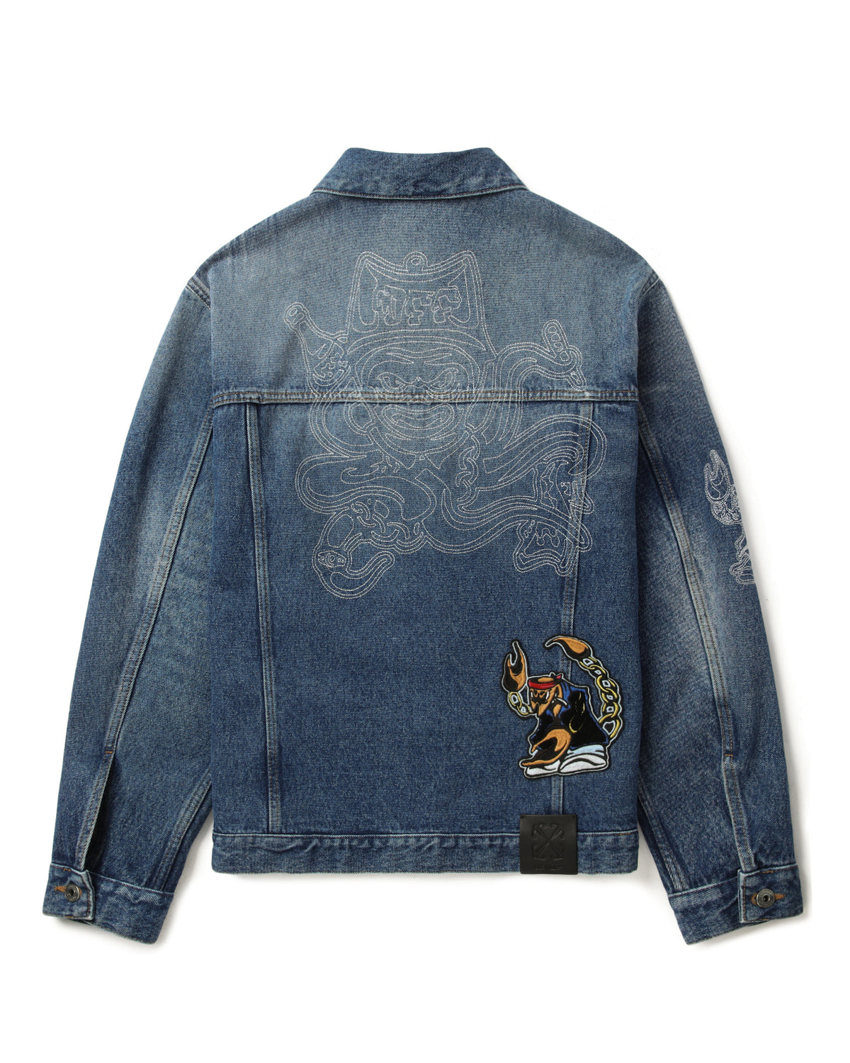 Patch denim jacket