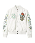 Graphic bomber jacket