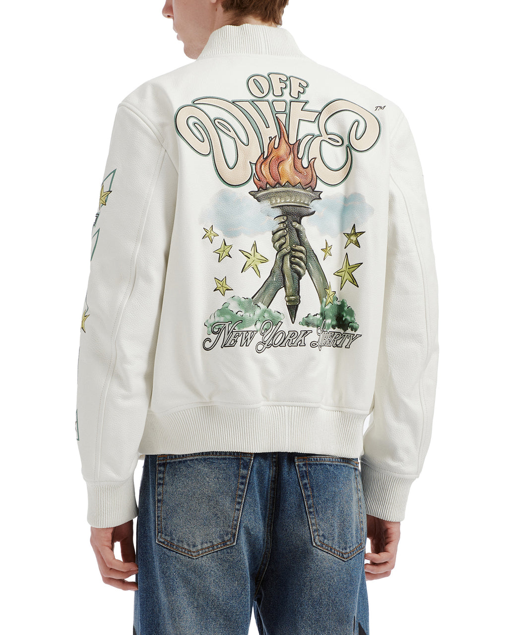 Graphic bomber jacket