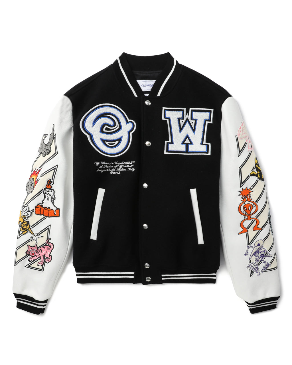 Logic patch varsity jacket