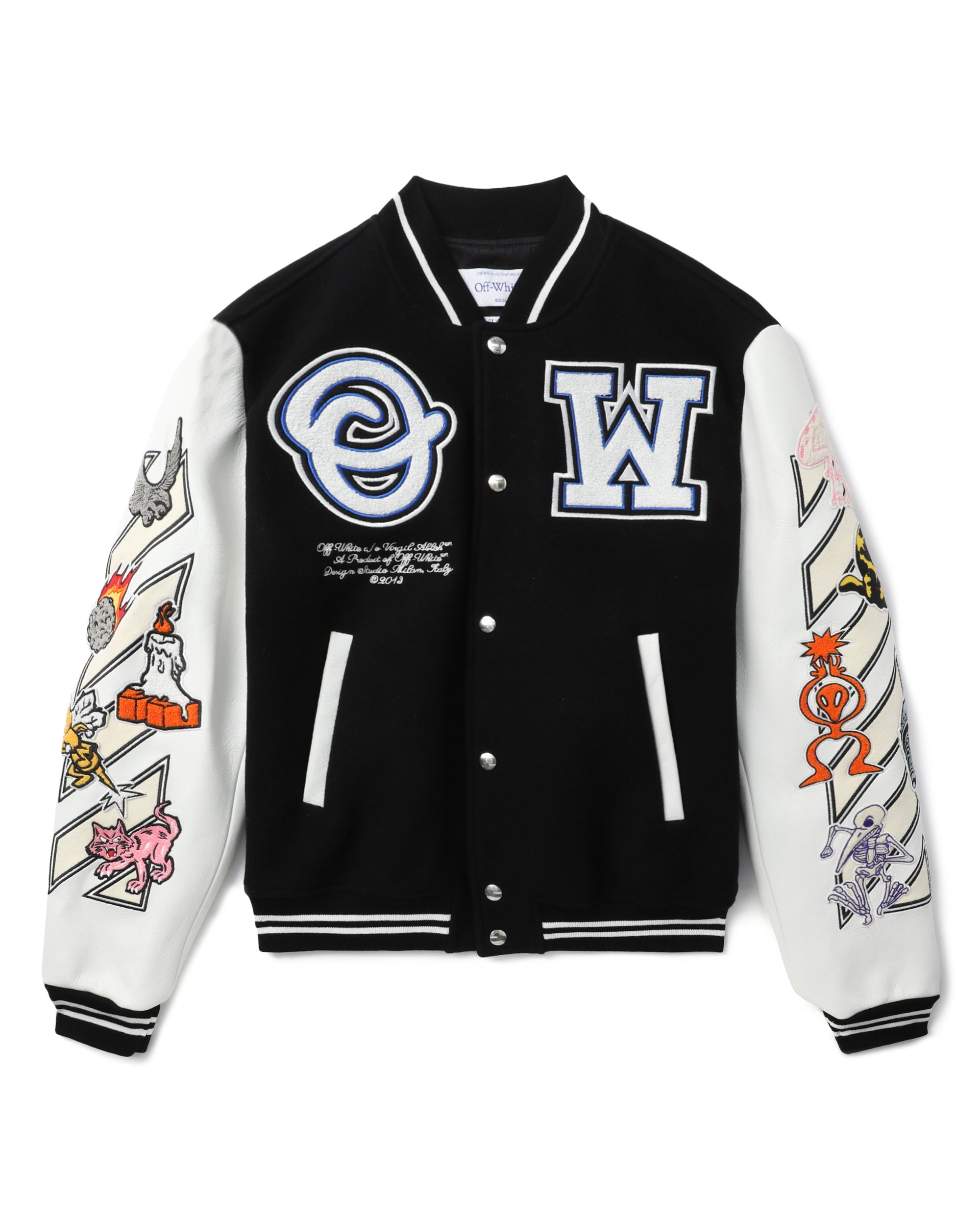 Logic patch varsity jacket