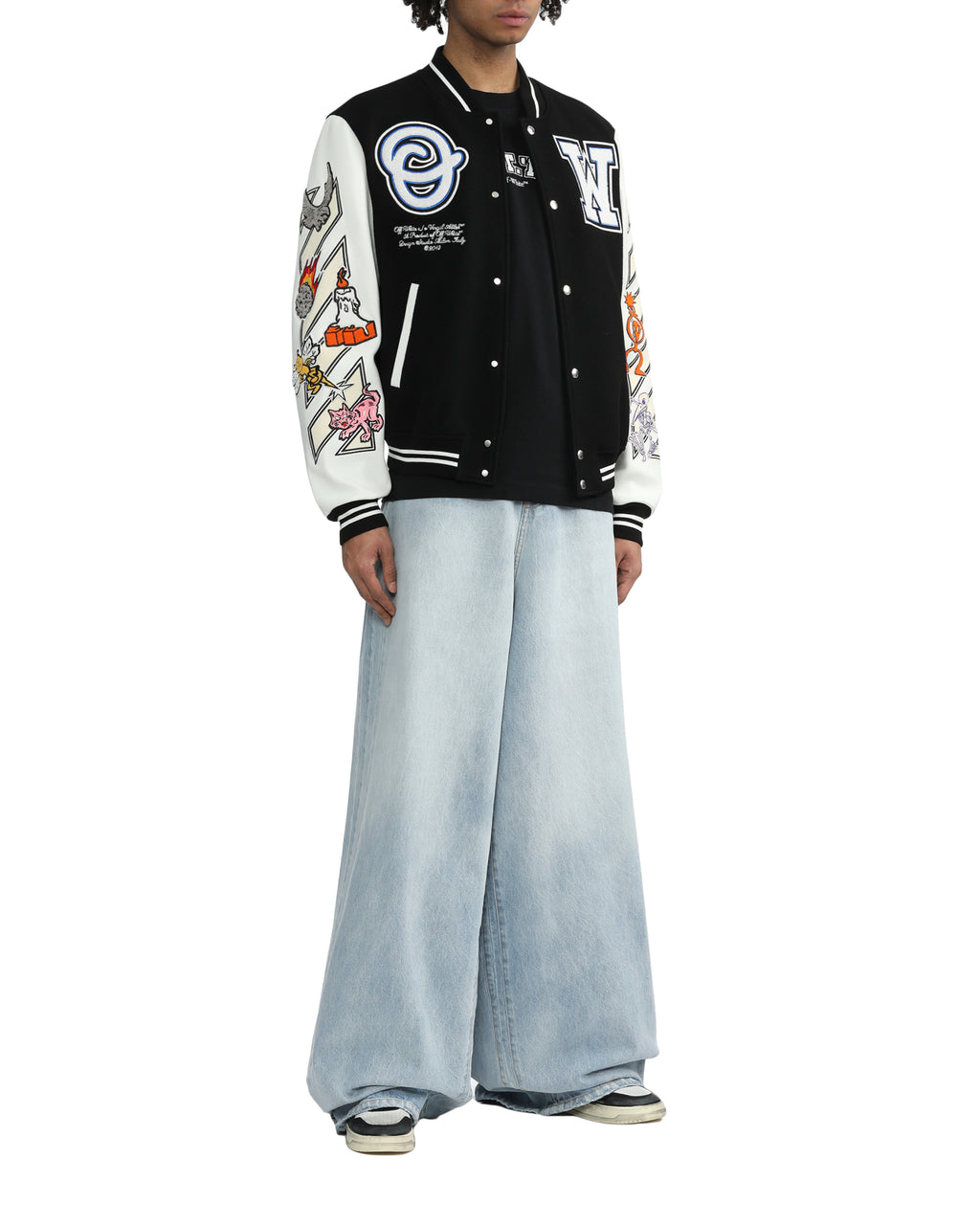Logic patch varsity jacket