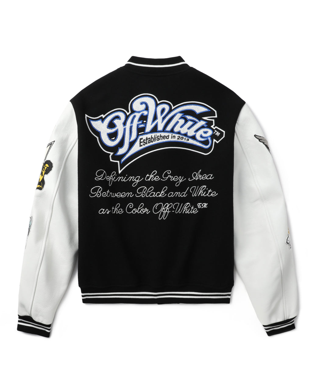 Logic patch varsity jacket