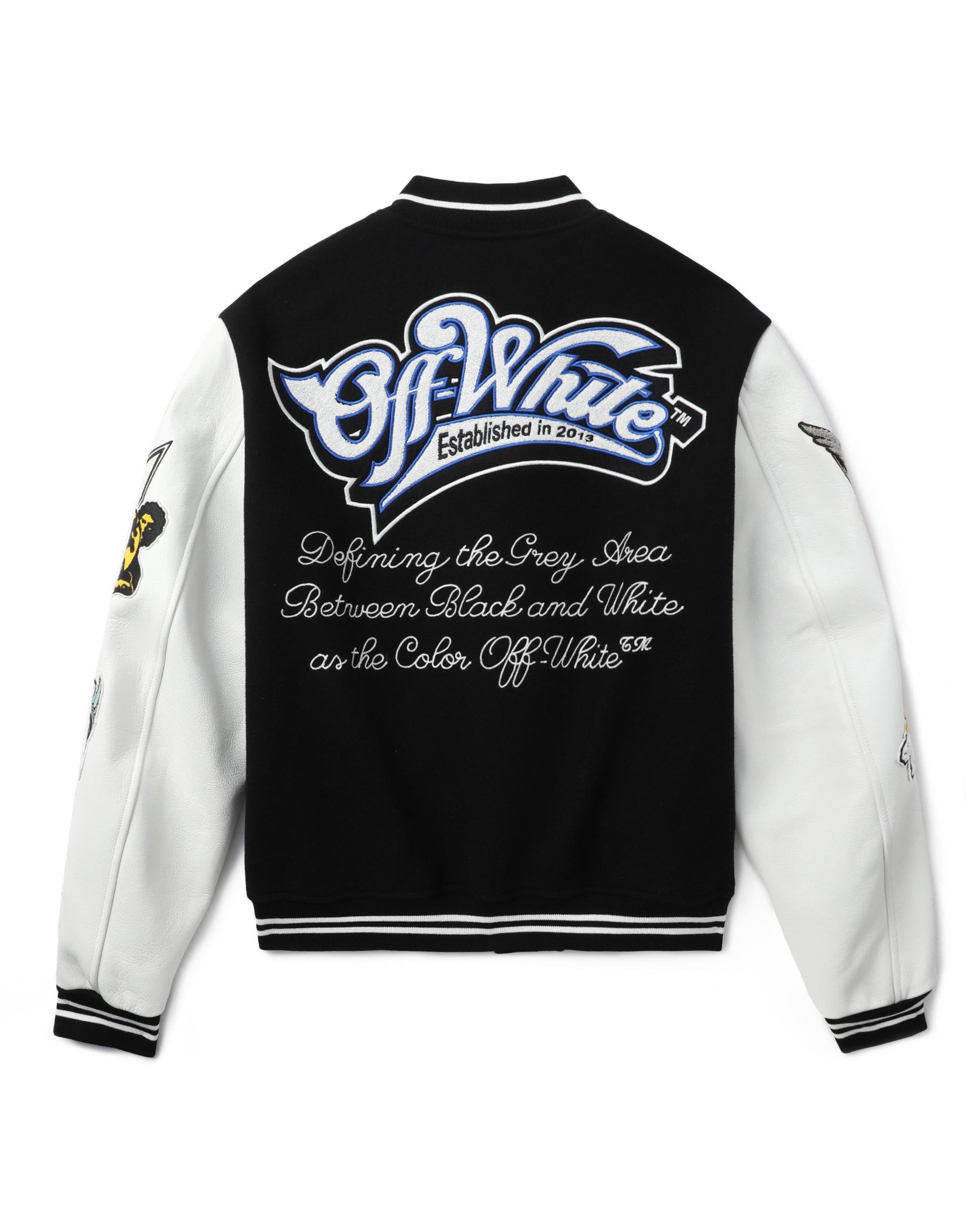 Logic patch varsity jacket