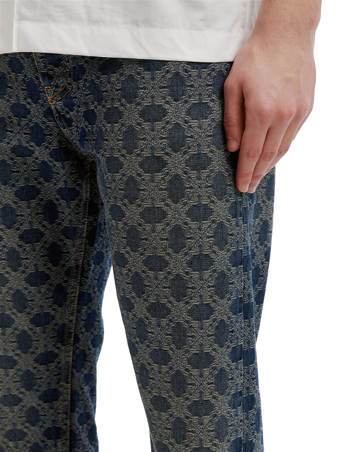 Patterned jeans