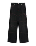 Panelled cargo jeans