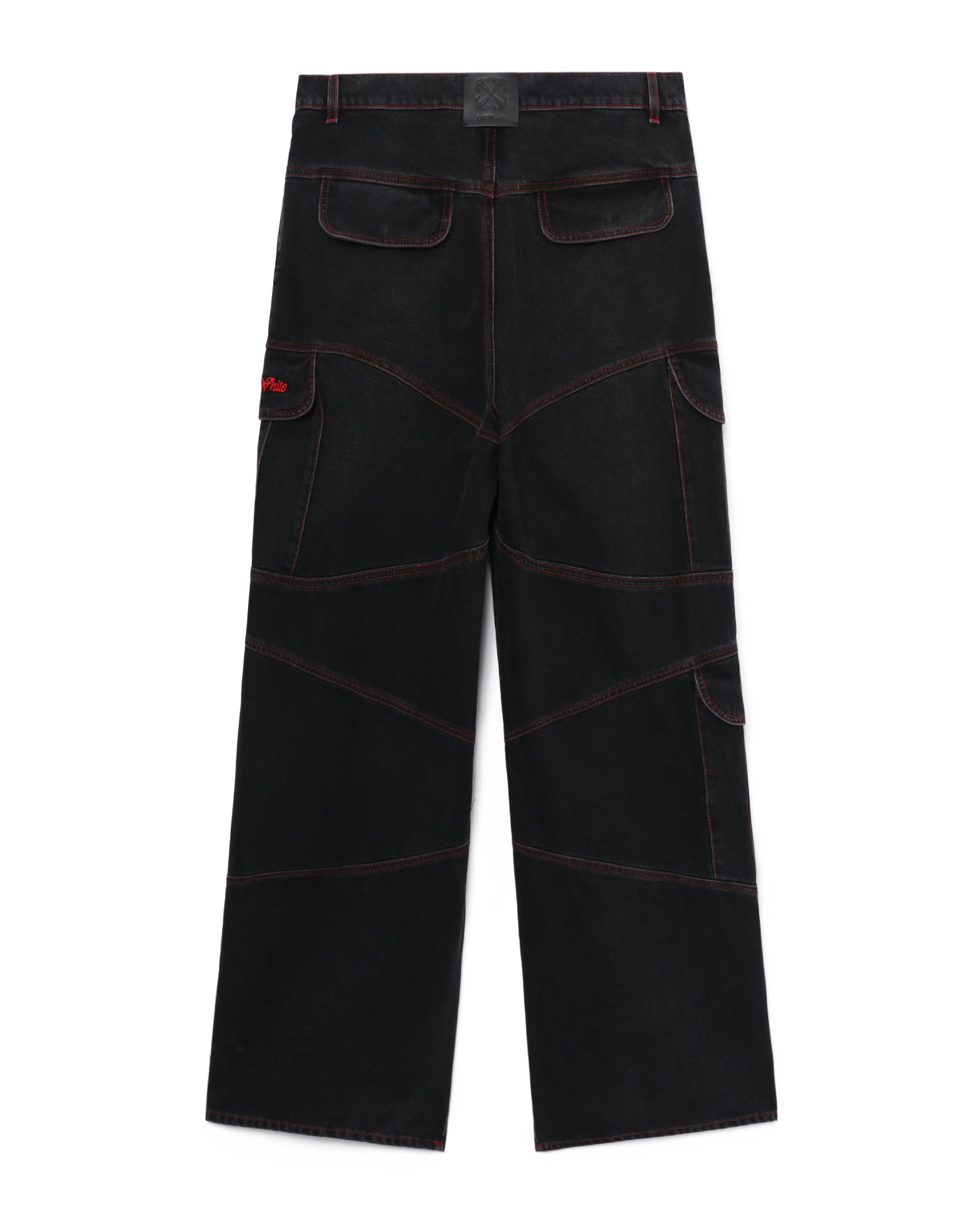 Panelled cargo jeans