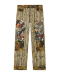 Camo patchwork jeans
