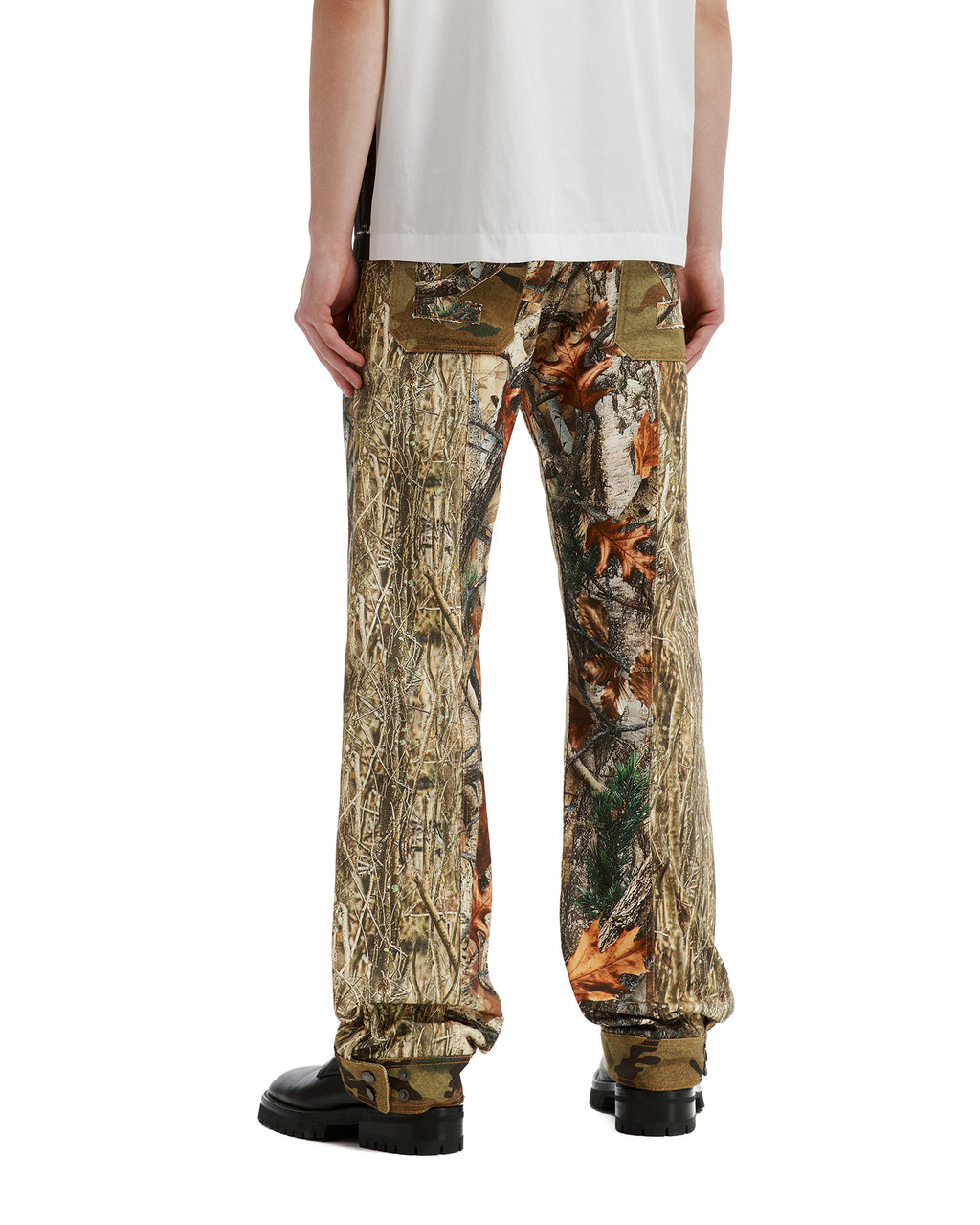 Camo patchwork jeans