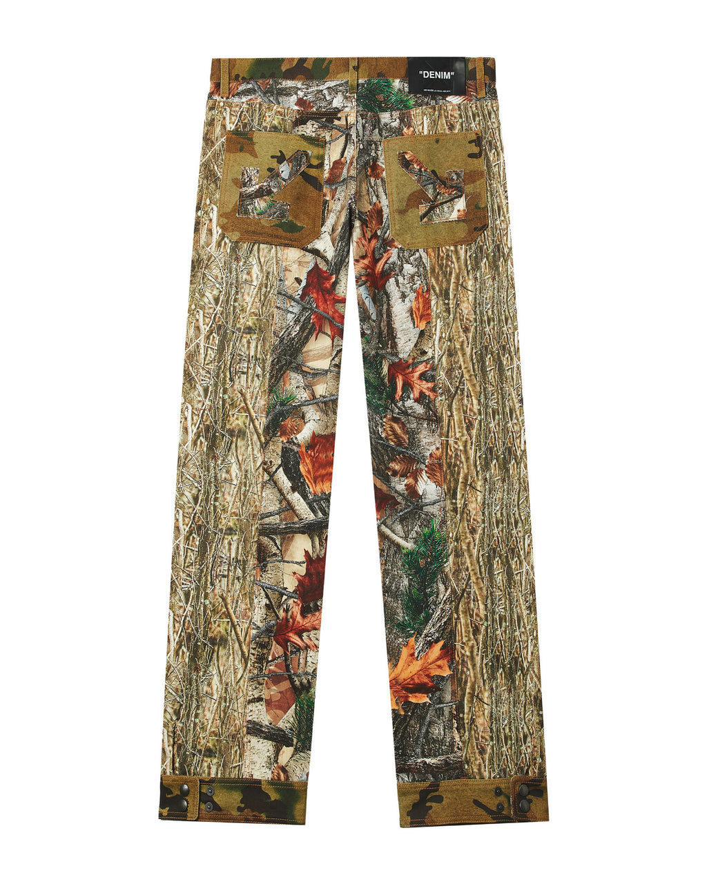 Camo patchwork jeans