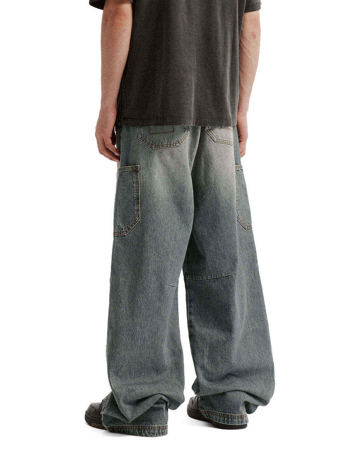 Cargo denim jeans