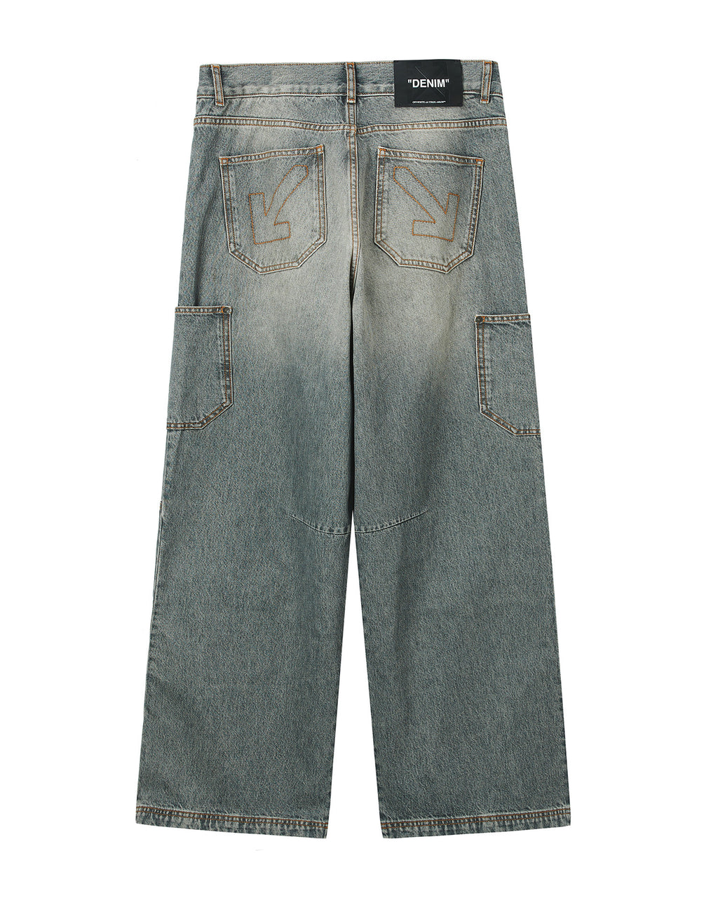Cargo denim jeans