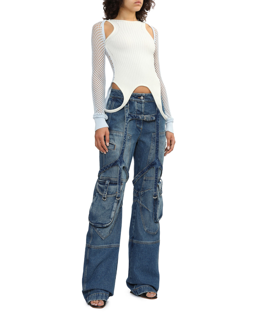 Ribbed mesh top