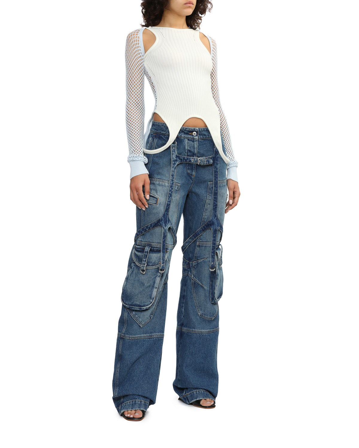 Ribbed mesh top