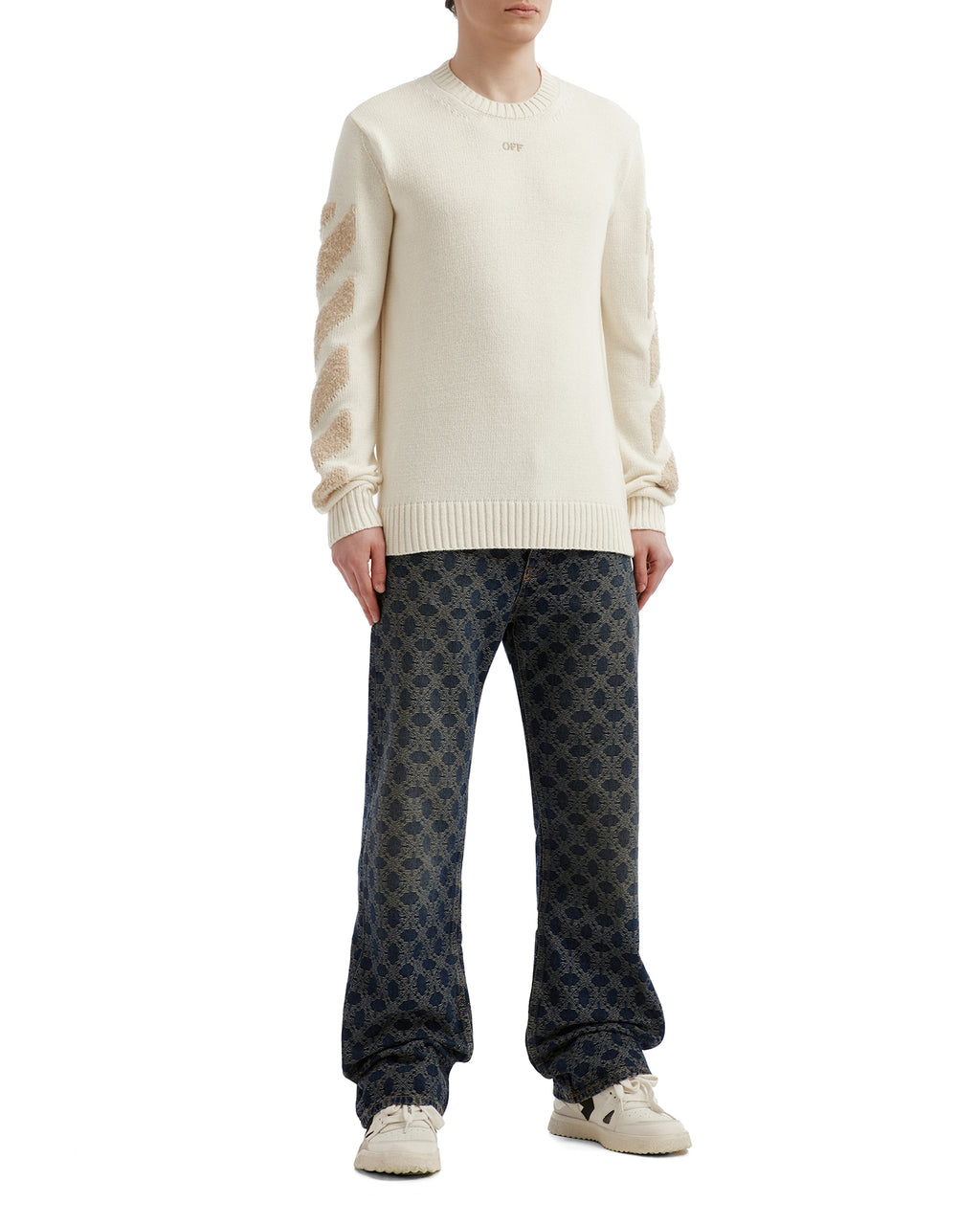 Sleeve-striped sweater