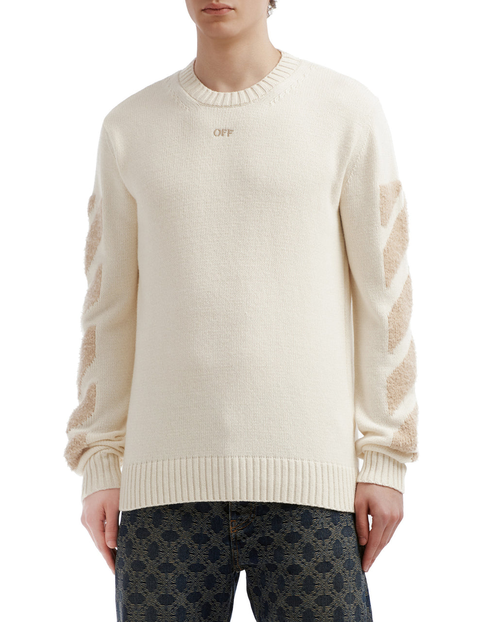Sleeve-striped sweater