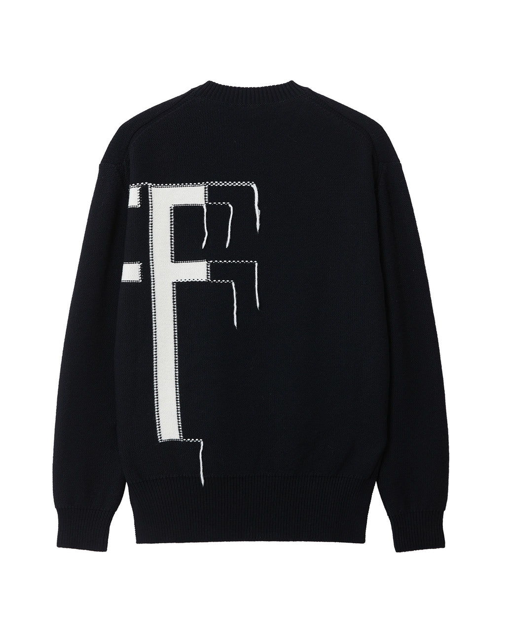 Graphic intarsia jumper
