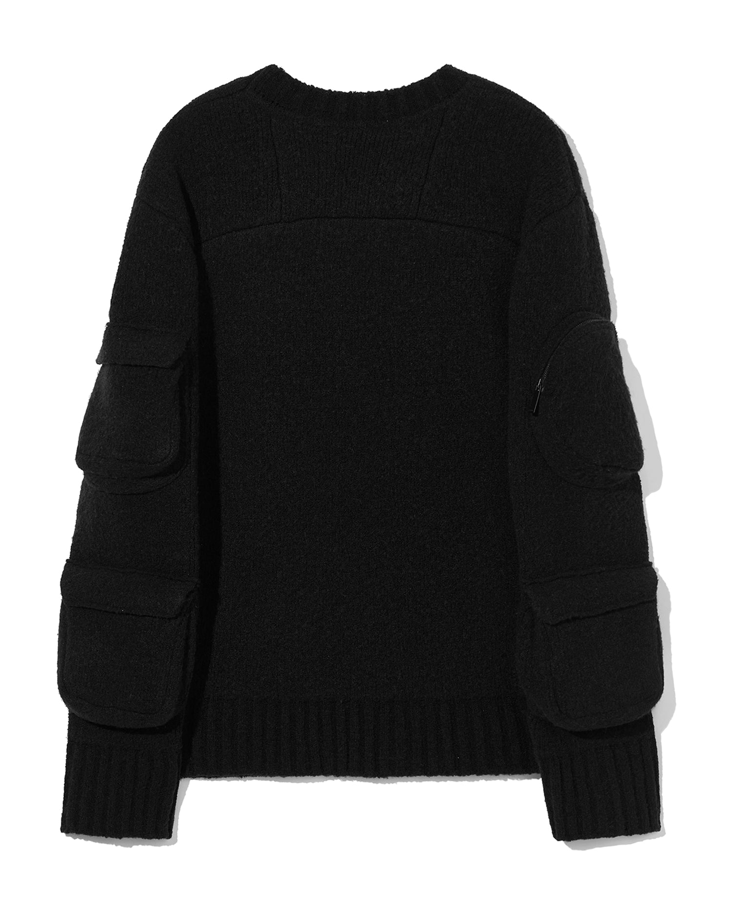 Round pocket knitted shirt