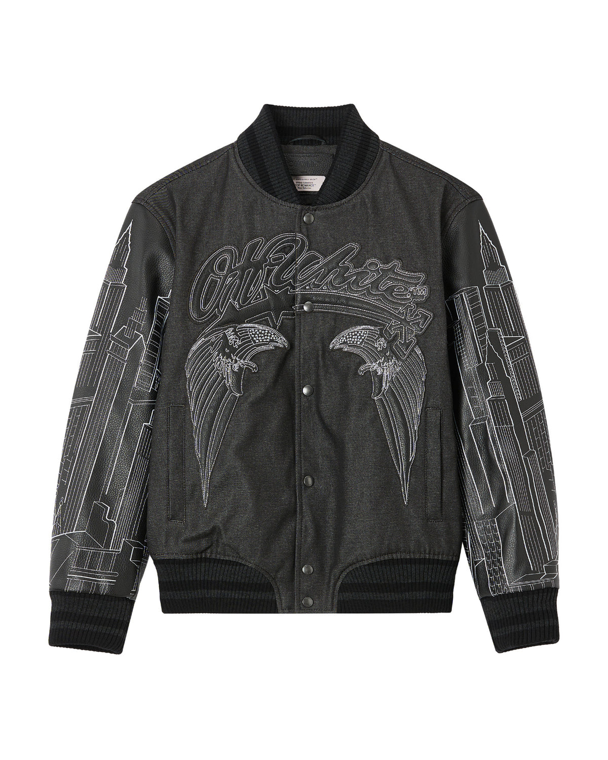 Embroidered bomber jacket