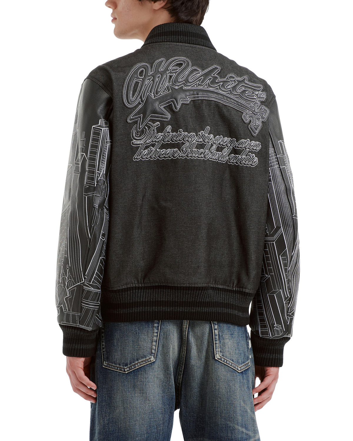 Embroidered bomber jacket